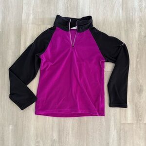 Youth girls medium (10/12) glacier fleece 1/4 zip shirt